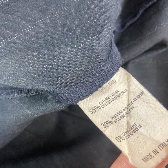 Vintage‎ Romeo Gigli Shirt Dress Womens Italian 40 US 6 Gray Pinstripe Italy 90s - Picture 11 of 16